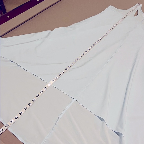 Athleta Breezeful Racerback Presidio Baby Blue Hi Lo Midi/Maxi Dress - M/P - Picture 7 of 9
